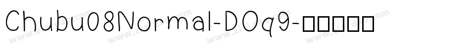 Chubu08Normal-DOq9字体转换