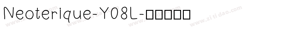 Neoterique-Y08L字体转换