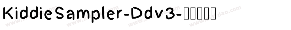 KiddieSampler-Ddv3字体转换