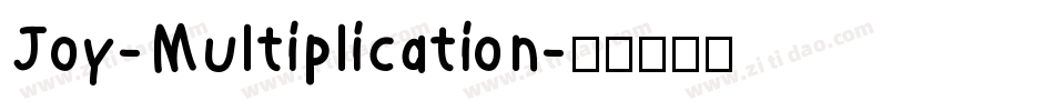 Joy-Multiplication字体转换