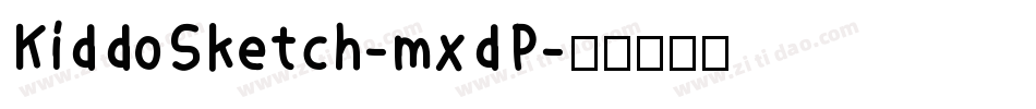 KiddoSketch-mxdP字体转换