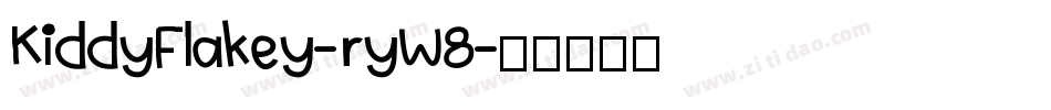 KiddyFlakey-ryW8字体转换