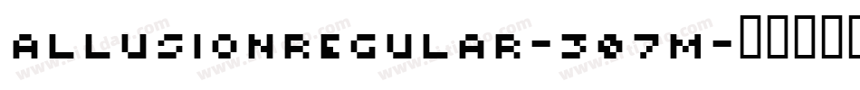 Allusionregular-307M字体转换