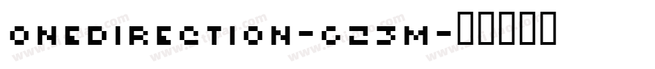 Onedirection-623M字体转换