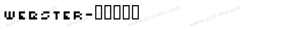 webster字体转换