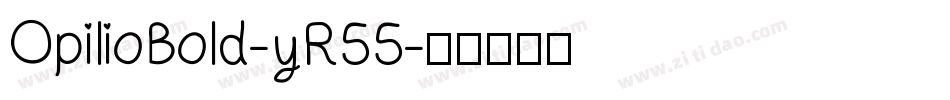 OpilioBold-yR55字体转换
