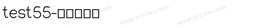 test55字体转换