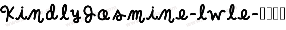 KindlyJasmine-lwle字体转换