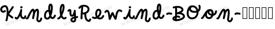 KindlyRewind-BOon字体转换