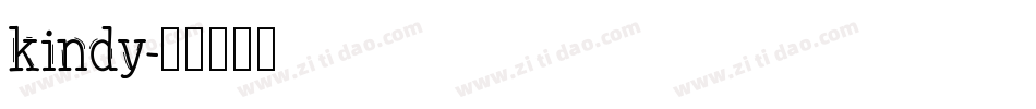 kindy字体转换