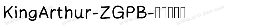 KingArthur-ZGPB字体转换