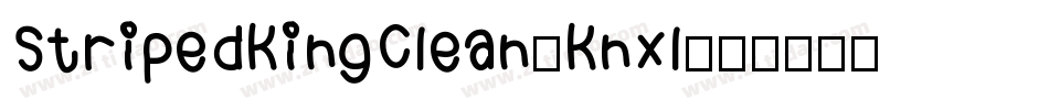 StripedKingClean-Knxl字体转换