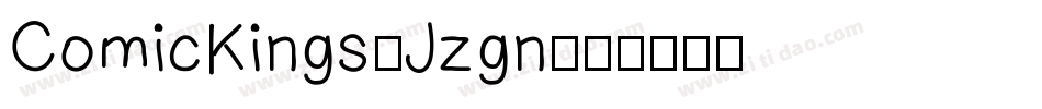 ComicKings-Jzgn字体转换