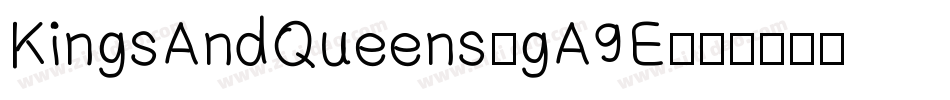 KingsAndQueens-gA9E字体转换