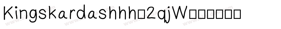 Kingskardashhh-2qjW字体转换