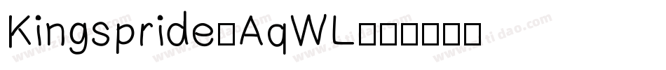 Kingspride-AqWL字体转换