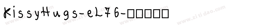 KissyHugs-eL76字体转换