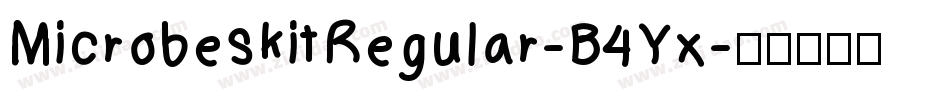 MicrobesKitRegular-B4Yx字体转换