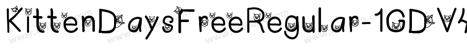 KittenDaysFreeRegular-1GDV4字体转换