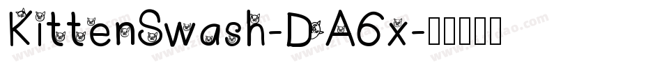 KittenSwash-DA6x字体转换