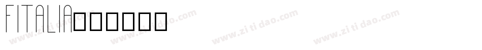 Fitalia字体转换