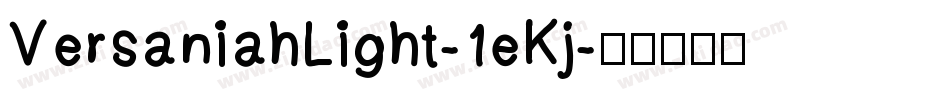 VersaniahLight-1eKj字体转换