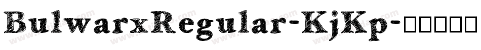 BulwarxRegular-KjKp字体转换