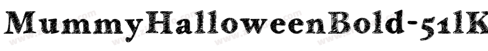 MummyHalloweenBold-51lKj字体转换