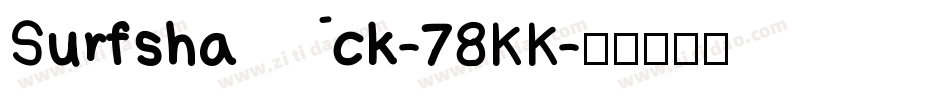 Surfshack-78KK字体转换