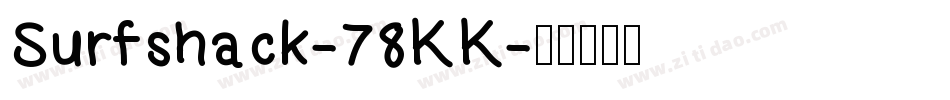 Surfshack-78KK字体转换