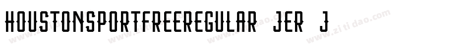 HoustonSportFreeRegular-jEr2j字体转换