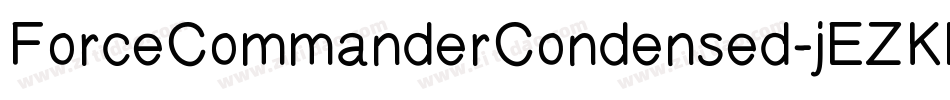 ForceCommanderCondensed-jEZKl字体转换