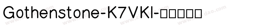 Gothenstone-K7VKl字体转换