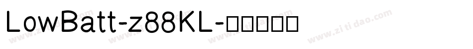 LowBatt-z88KL字体转换