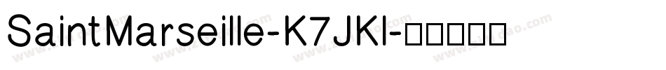 SaintMarseille-K7JKl字体转换