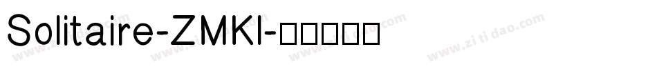 Solitaire-ZMKl字体转换