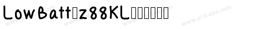 LowBatt-z88KL字体转换