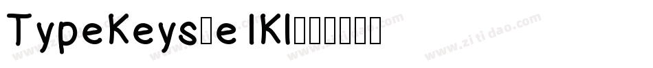 TypeKeys-e1Kl字体转换