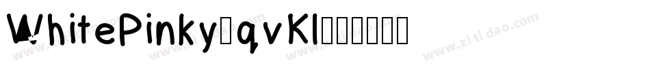 WhitePinky-qvKl字体转换