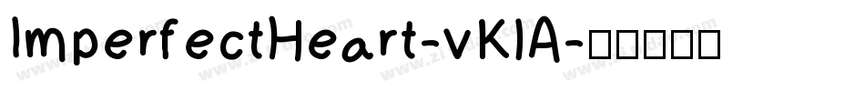 ImperfectHeart-vKlA字体转换
