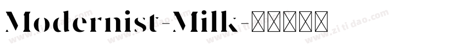 Modernist-Milk字体转换