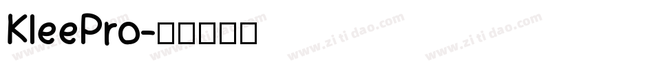 KleePro字体转换