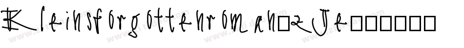 Kleinsforgottenroman-zJe3字体转换