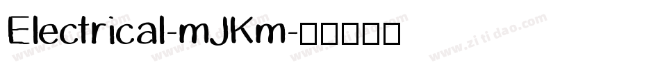 Electrical-mJKm字体转换