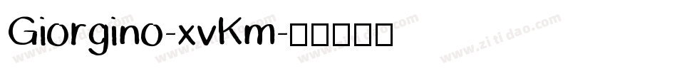 Giorgino-xvKm字体转换