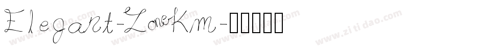 Elegant-Z1Km字体转换