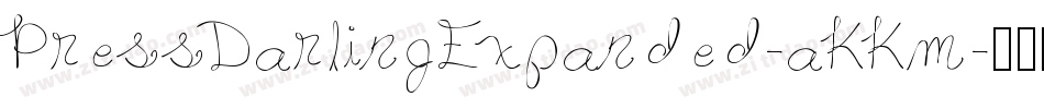 PressDarlingExpanded-aKKm字体转换