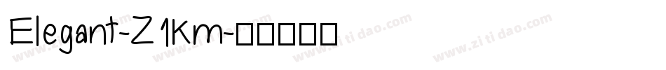 Elegant-Z1Km字体转换