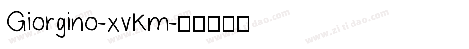 Giorgino-xvKm字体转换