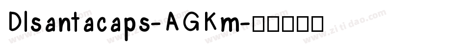 Dlsantacaps-AGKm字体转换